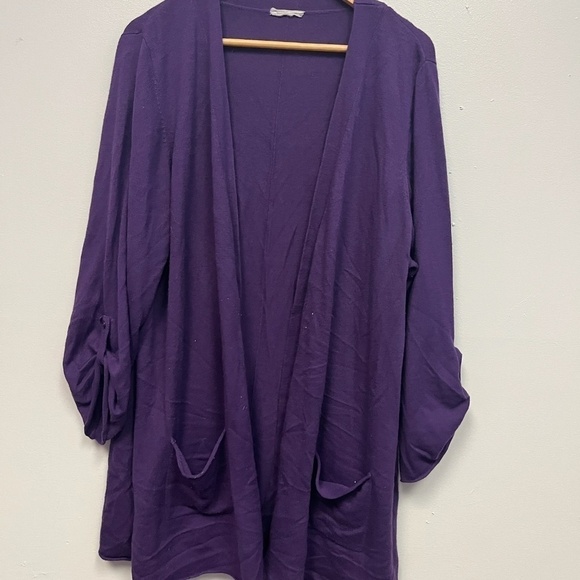 Sweaters - 0124-152 purple Overpiece